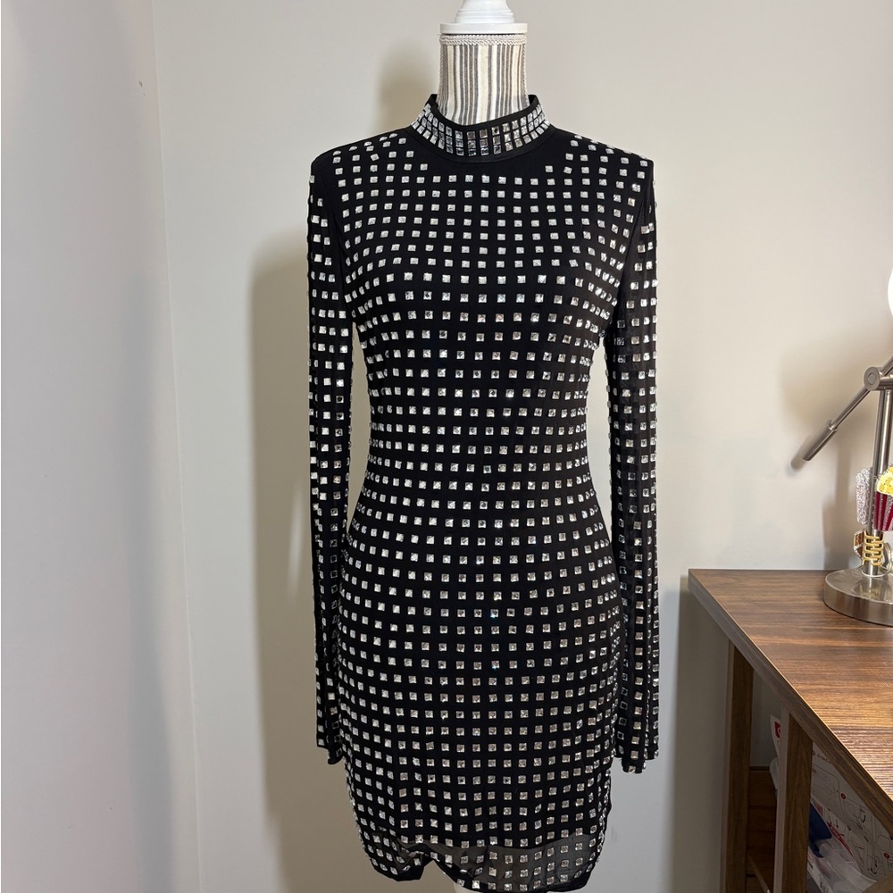 Elegant Black Mirror Dress